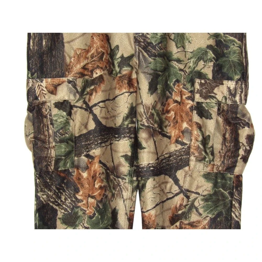Cabela's Real‎ Tree Camouflage Cargo Pocket Fleece Hunting Pants Men's 38 X 30
